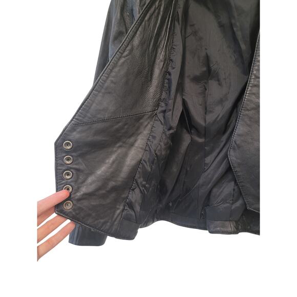 Authentic Vintage Black Leather Jacket - Picture 6 of 14